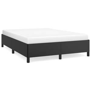 Cadre de lit en similicuir noir sans matelas Lits en bois 53.9 "x 74.8" - Product Image 2