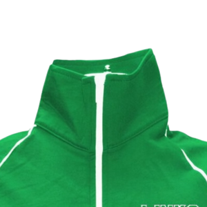 The <b>Links</b> Logo Letter Track Jacket Kelly Green Full Zip Athletic Outerwear Custom Embroidered Casual Apparel Bulk Supply - Product Image 3