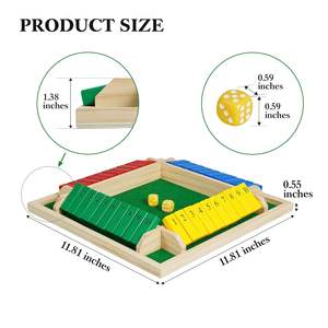 Juego de Mesa Clásico de Madera para Adultos, Niños y Familias, Juego de Estrategia con Acabado Liso - Product Image 2