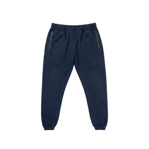 OEM ODM Solid Navy Blue Color <b>Men's</b> Streetwear Wear Joggers Lightweight Custom Logo <b>Men's</b> Straight <b>Pattern</b> <b>Trousers</b> - Product Image 1