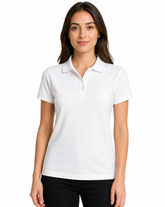 Chemise formelle haut de gamme pour femme, blanche, 180 GSM, 100% coton piqué, manches courtes, Tamil Nadu |   Logo personnalisé Vente en gros - Product Image 1