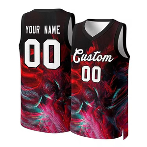 Custom Design Men's Basketball Jerseys Breathable Polyester <b>Material</b> Quick Dry Reversible Training Jersey for Summer Sports - Product Image 1