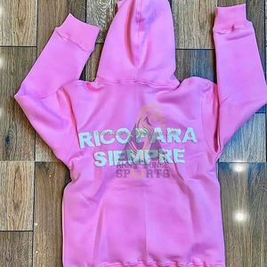 Vente en gros personnalisé pour hommes lettre sweats à capuche et sweat-shirts unisexe de haute qualité 100% coton hiver polaire - Product Image 2