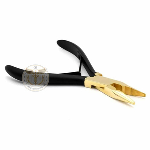 Outils d'extension capillaire en acier inoxydable de haute qualité 2026, pince à extensions capillaires avec logo personnalisé - Product Image 1