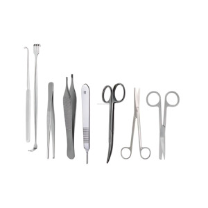 Juego de 14 Instrumentos Quirúrgicos Dentales Ortopédicos de Acero Inoxidable de Grado Hospitalario, Reutilizables, Autoclavables, con Certificación CE ISO - Product Image 5