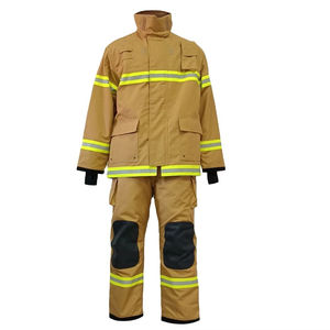 Traje de Bombero Ignífugo de Poliéster y Algodón Transpirable de Secado Rápido Unisex para Protección y Seguridad - Product Image 2