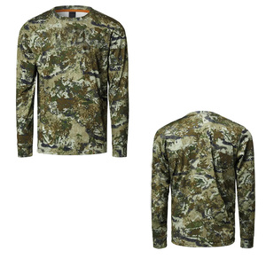 Men's Customized <b>Waterproof</b> Breathable Summer Hunting Shirt with Pigment Print <b>Camo</b> Design for Outdoor Activities - Product Image 1