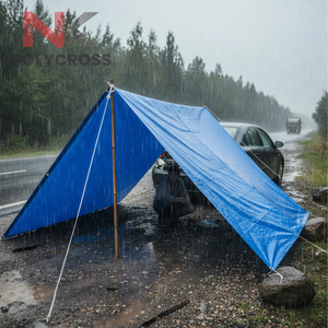 Bâche d'urgence portable pour zones sinistrées, résistante aux intempéries, en rouleau, laminée, pour abri d'urgence - Product Image 5