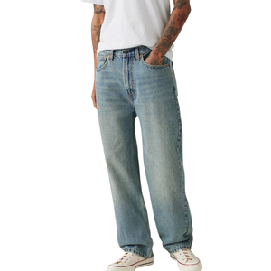 กางเกงยีนส์ผู้ชายทรงหลวมสบาย พิมพ์ลาย 3 มิติ สไตล์ลำลอง ผ้าฝ้ายผสมเนื้อนุ่ม ซักแล้ว ใส่ได้ทั้งฤดูหนาวและฤดูใบไม้ร่วง สตรีทแวร์ รับผลิตแบบ OEM ODM ขายส่ง - Product Image 6