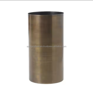 Aluminum <b>Casting</b> <b>Hand</b> Hammered Modern Eco-Friendly Flower Vase for Home Decoration Nickel Plated Metal Vase Azora Industries - Product Image 5