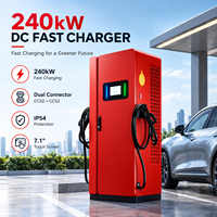 Chargeur rapide DC 240 kW pour véhicules électriques CCS2, station de recharge pour véhicules électriques, solution de recharge commerciale pour l'Europe