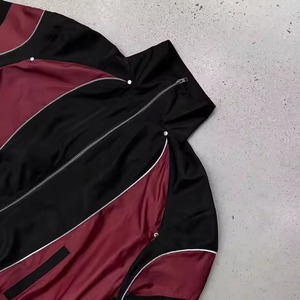 Custom 2 Set Nylon <b>Polyester</b> Summer Windbreaker Zipper <b>Shorts</b> Sets Breathable Comfortable High Street Tracksuit - Product Image 3