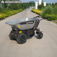 Rhinoceros KS450E Batteriebetriebener Elektrischer Mini-Dumper 450kg Traglast 0,8KW Motor 0,2CBM Kapazität Radlader Geländegängig für den Garten
