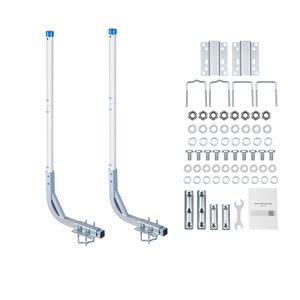 Guide per Rimorchi per Barche e Moto d'Acqua, 2 Pezzi, 30,5 Pollici/47,5 Altezza, in Acciaio ad Alta Durezza, Regolabili - Product Image 1