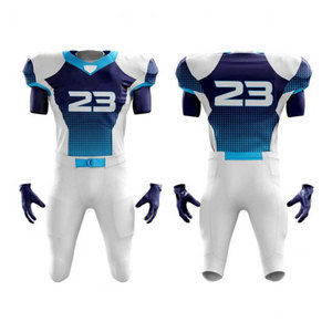 Uniforme de Fútbol Americano Unisex Transpirable de Alta Calidad, 100% Poliéster, Color Sólido, Nombre del Equipo Personalizado - Product Image 4