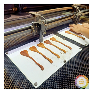 Cuchara de madera tallada a mano con forma de corazón, cuchara de madera Doussie para té y café, herramienta multiusos de madera con forma de hongo, cuchara infusora de té con forma de hongo - Product Image 6