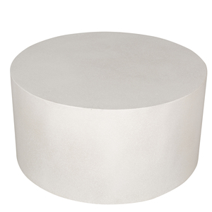 Mesa de Centro Redonda Moderna y Minimalista de GFRC Blanca, Ligera, Móvil, Decorativa para Sala de Estar, Fácil de Limpiar - Product Image 3