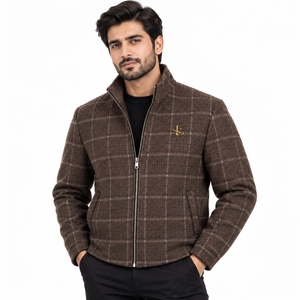 Veste en laine pour homme, tissu en laine de qualité supérieure, chaude, confortable et élégante, idéale pour les tenues décontractées, les voyages et la marche. - Product Image 4