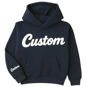 Sweat à capuche imprimé en coton mélangé sur mesure, sweat à capuche surdimensionné pour homme en coton respirant - Product Image 3