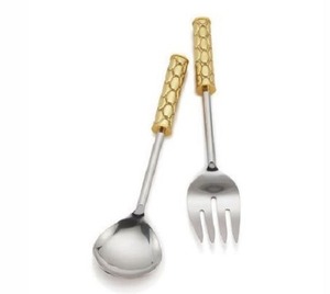 ชุดอุปกรณ์เสิร์ฟสลัดโลหะตกแต่งหรูหราสำหรับโต๊ะอาหารในครัว - Product Image 2