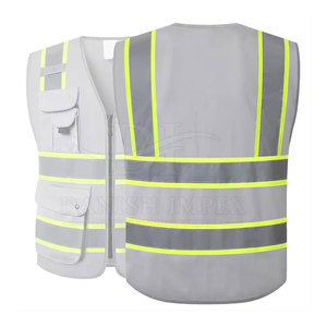 Chaleco de Seguridad de Diseño Único Fabricado en Pakistán, Chaleco de Seguridad de Poliéster para Uso en Exteriores con Logotipo Personalizado - Product Image 4