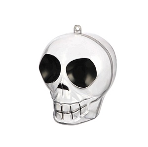 Kwang Heish Mini Skeleton Head Shaped PS Injection Plastic Food <b>Storage</b> Box Fancy and Convenient - Product Image 1