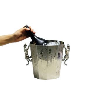 ถังแชมเปญดีไซน์ลายเสือดาวสำหรับใช้ในงานปาร์ตี้ทำจากอินเดีย - Product Image 1