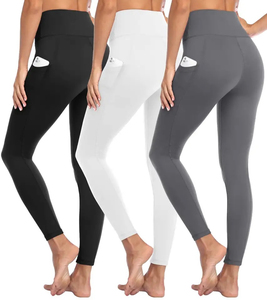women's leggings with pocket Yoga Leggings For Women Newest Breathable Custom Women High Waist girls leggings with OEM - Product Image 4