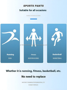 Pantalones cortos deportivos de verano para hombre, de punto transpirable, de secado rápido y seda helada, de talla grande, sueltos, informales, para correr - Product Image 4