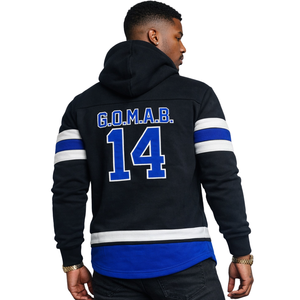 Sudadera con Capucha Negra de la Fraternidad Griega Phi Beta Sigma con Diseño Audaz, Comodidad Premium y Estilo Atlético - Product Image 2