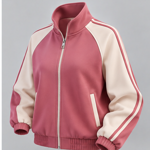 Unisex Color Block Tracksuit Set Stand Collar Zipper Jacket Long Pants Sporty Winter Outfit Quick Dry Lightweight - Product Image 3