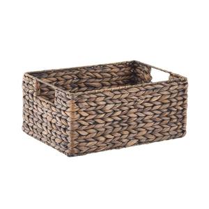 Panier de rangement en jacinthe d'eau tissé à la main, durable, best-seller, grand panier de haute qualité avec poignées pour la maison, le linge, les vêtements - Product Image 1