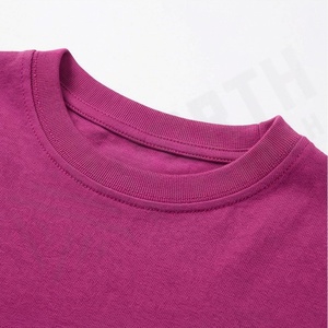 Camiseta Corta de Algodón para Mujer, con Logotipo Personalizado, Estilo Holgado, Ropa Deportiva Informal y Moderna - Product Image 4