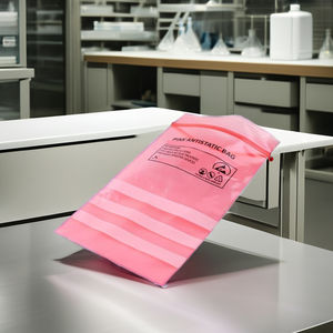 Sacs à fermeture éclair antistatiques ESD en LDPE pour l'emballage de pièces électroniques avec impression gravure durable - Product Image 1