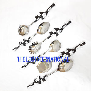 Ensemble de couverts en acier inoxydable au design créatif, vaisselle de qualité alimentaire, acier poli pour la maison, les restaurants et les occasions de fête - Product Image 6