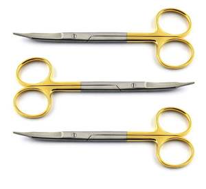 Tijeras Quirúrgicas Manuales RSI, 3 Piezas, Curvadas TC, 13 cm, Acero Inoxidable, Super Cut, para Uso Dental, Veterinario, para Zurdos, Grado Industrial - Product Image 6