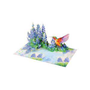 Carte pop-up 3D Colibris Floraux, Art de la découpe de papier origami, Cadeau de collection, Forme personnalisée, Impression offset, Origine Vietnam - Product Image 6