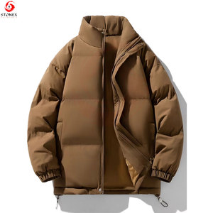 Men's Outdoor Hooded Padded Jacket Breathable Eco-Friendly Quick Dry Lightweight Insulated Winter <b>Coat</b> for Hiking Trekking - Product Image 3