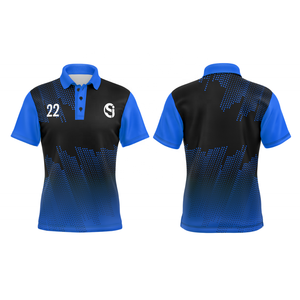 Camiseta Polo Deportiva de Manga Corta para Hombre, Personalizada al por Mayor, de Poliéster Sublimado, con Cuello Abotonado y Color Degradado, para Equipos de Golf - Product Image 5