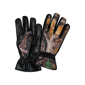 Camo Print Leather <b>Gloves</b> Wrist Length Unisex Fashion Hunting Style Sport Outdoor <b>Warm</b> Windproof Winter <b>Gloves</b> - Product Image 1