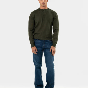 <b>Men's</b> Olive Green Breathable Knitted Pullover <b>Sweater</b> Solid Color Sleeveless Front Logo Autumn Style Regular Fit - Product Image 3