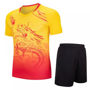 Conjunto de Uniforme de Bádminton y Tenis con el Mejor Diseño de Sublimación 2026, Camisetas de Bádminton para Hombre, Kit de Tenis Personalizado para Equipos - Product Image 1