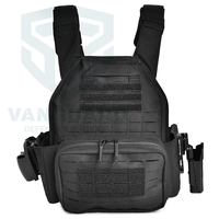 NOUVEAU 2026 Gilet Tactique Chaleco Tactico Sac de Poitrine Porte-Plaques Tactique pour Patrouille de Sécurité avec Étui à Déblocage Rapide et Ensemble de Pochettes