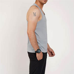 Débardeur de sport décontracté respirant avec logo imprimé personnalisé pour hommes, de haute qualité, 100% coton, pour la salle de sport et le fitness, disponible en différentes couleurs et tailles - Product Image 4