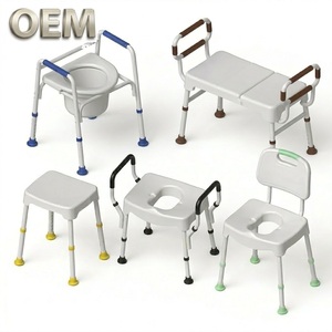 OEM/ODM Taiwan Portable Adjustable Aluminum <b>Commode</b> <b>Chair</b> Safety Seat Elderly Care Products Therapy Supplies Modern Design - Product Image 1