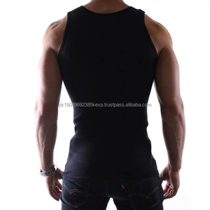Débardeur pour homme Nouvelle arrivée Nouveau style Mode Streetwear T-shirt sans manches Logo personnalisé Gilet pour homme Rayé - Product Image 4