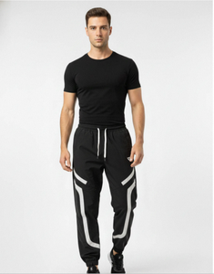 Best Selling Polyester <b>Slim</b> Tapered Fit Bottomwear <b>Joggers</b> Track Pants With Pockets for Men Trouser at Wholesale Price - Product Image 3