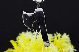 จี้เพชรโมอิสซาไนต์ 3 กะรัต รูปทรงขวาน เงินแท้ 925 ชุบทองคำชมพู เครื่องประดับฮิปฮอป จี้ห้อยคอสำหรับทุกเพศ พร้อมใบรับรอง GRA - Product Image 2