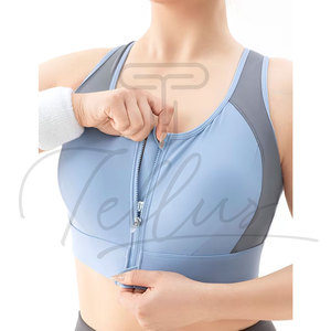 Best Selling Plus Size High Support Running Quick Dry Four-Way <b>Stretch</b> Fitness Sports <b>Bra</b> Women Workout Seamless Yoga <b>Bra</b> Front - Product Image 4