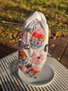 Diademas de Calidad de Exportación con Cuentas Decorativas para el Día de Pascua, para Niñas y Mujeres, para Vestir en la Noche, Personalizables en Tela y Colores - Product Image 2